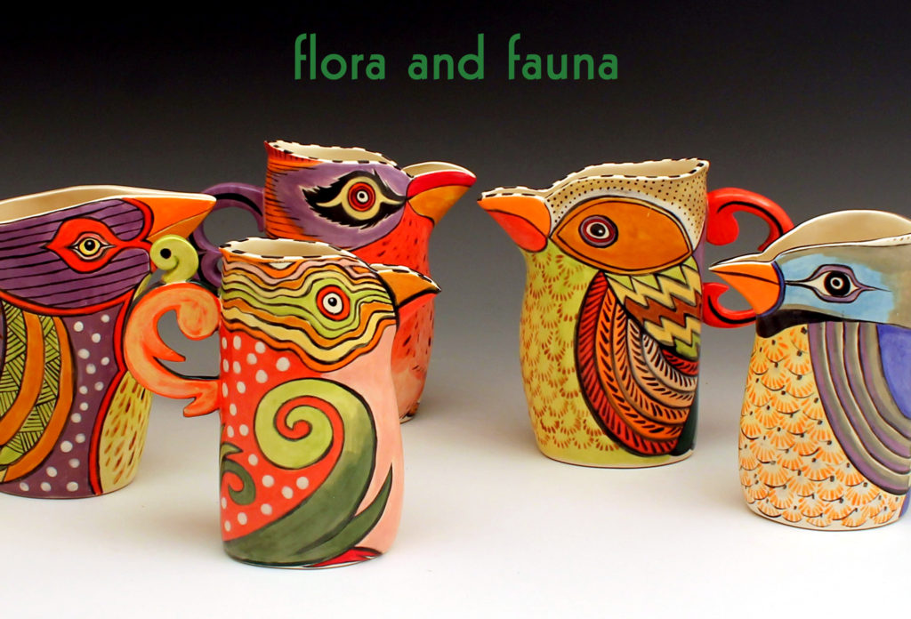 Flora and Fauna show at the Berkeley Potters Guild